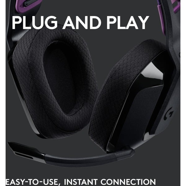 Logitech G535 LIGHTSPEED, casque gaming - vue 4