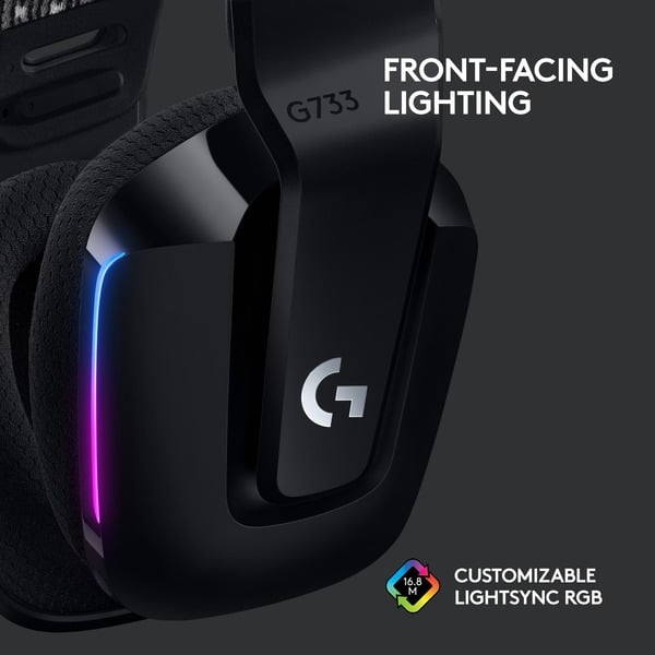 Logitech G733 LIGHTSPEED, casque gaming - vue 4