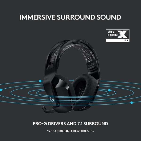 Logitech G733 LIGHTSPEED, casque gaming - vue 9