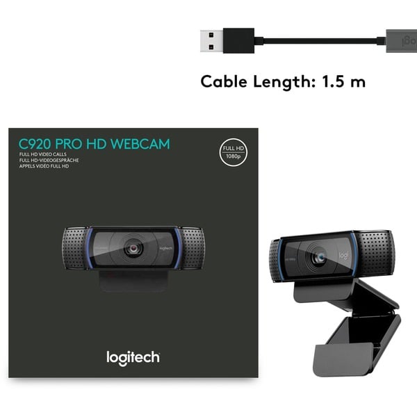 Logitech HD Pro, webcam C920 - Logitech - vue 10