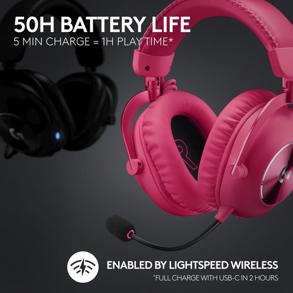 Logitech PRO X 2 LIGHTSPEED, casque gaming - vue 3