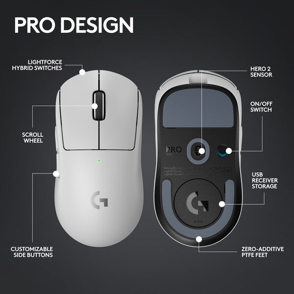 Logitech PRO X SUPERLIGHT 2, souris gaming - vue 7