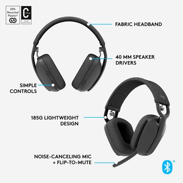 Logitech Zone Vibe 100, Headset - vue 7