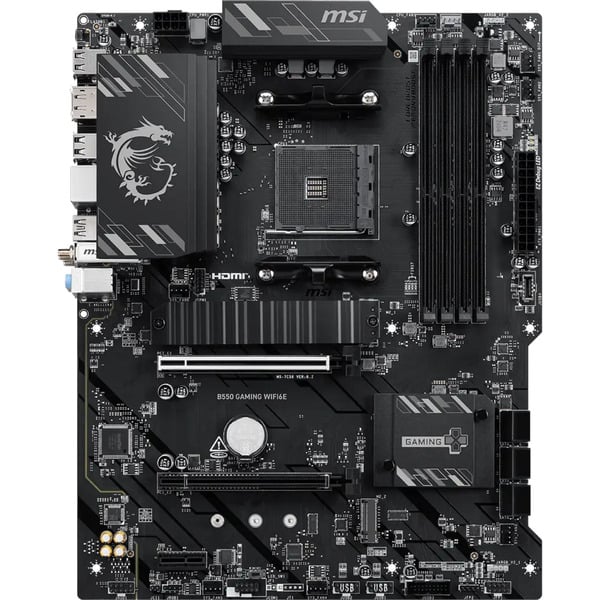 MSI B550 GAMING WIFI6E, carte mère - MSI - vue 2