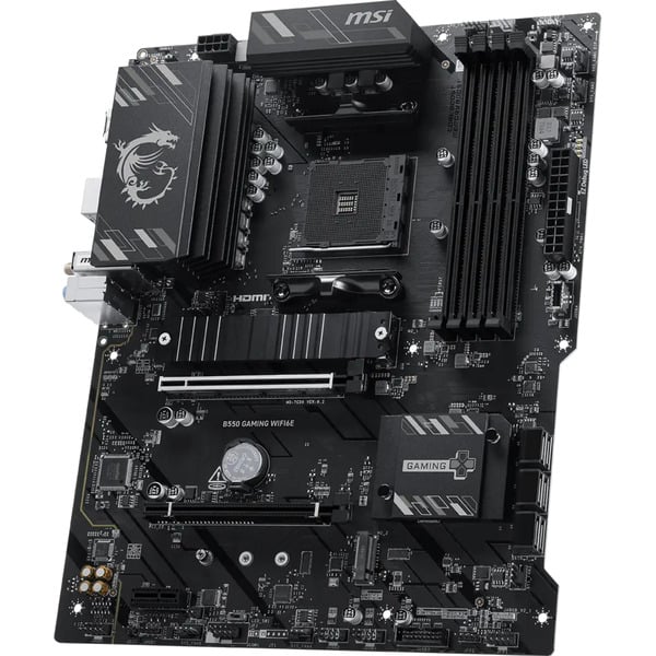 MSI B550 GAMING WIFI6E, carte mère - MSI - vue 3