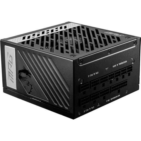 MSI MPG A1000G 1000W, alimentation PC - MSI - vue 3