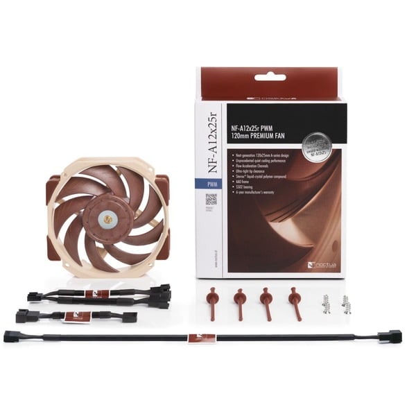 Noctua NF-A12x25r PWM Premium Fan 120x120x25, Gehäuselüfter - Noctua - vue 6
