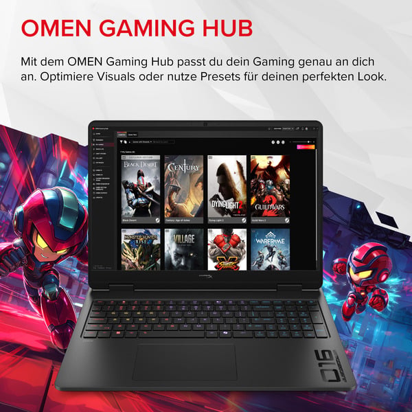OMEN HyperX OMEN 16-ap1091ng, Gaming-Notebook - vue 13
