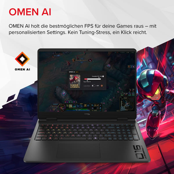 OMEN HyperX OMEN 16-ap1091ng, Gaming-Notebook - vue 14