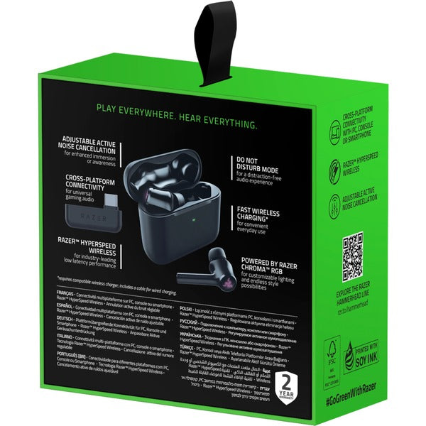 Razer Hammerhead Pro HyperSpeed, casque gaming - vue 11