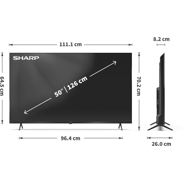 SHARP 50HM5745E, QLED-Fernseher - SHARP - vue 11
