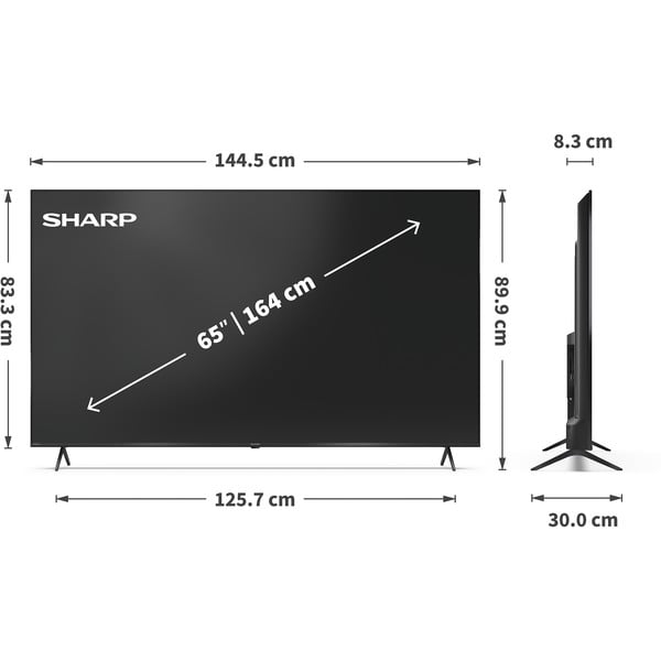 SHARP 65HM5745E, QLED-Fernseher - SHARP - vue 11