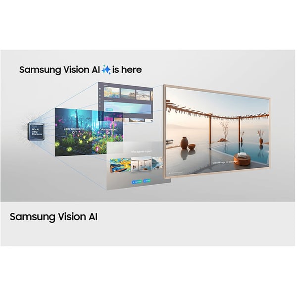 Samsung GQ55LS03FAUXZG The Frame, QLED-Fernseher - Samsung - vue 3