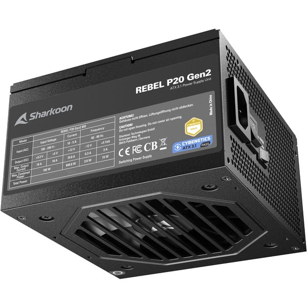 Sharkoon Rebel P20 Gen2 750, alimentation PC - Sharkoon - vue 6
