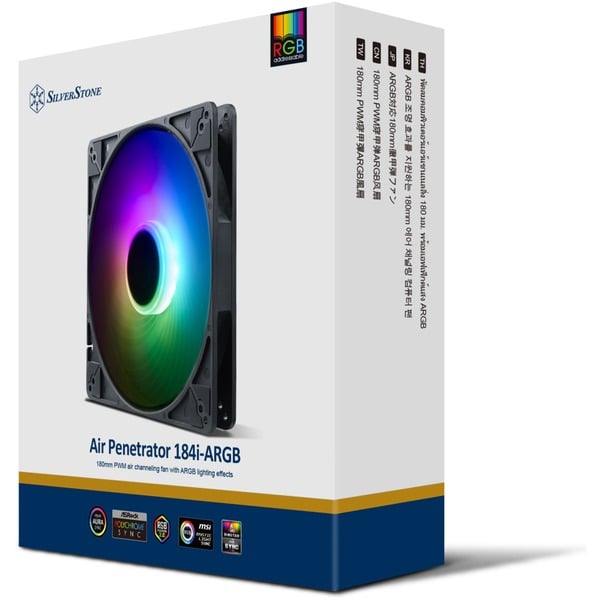 SilverStone SST-AP184i-ARGB 180x180x32, Gehäuselüfter - SilverStone - vue 14