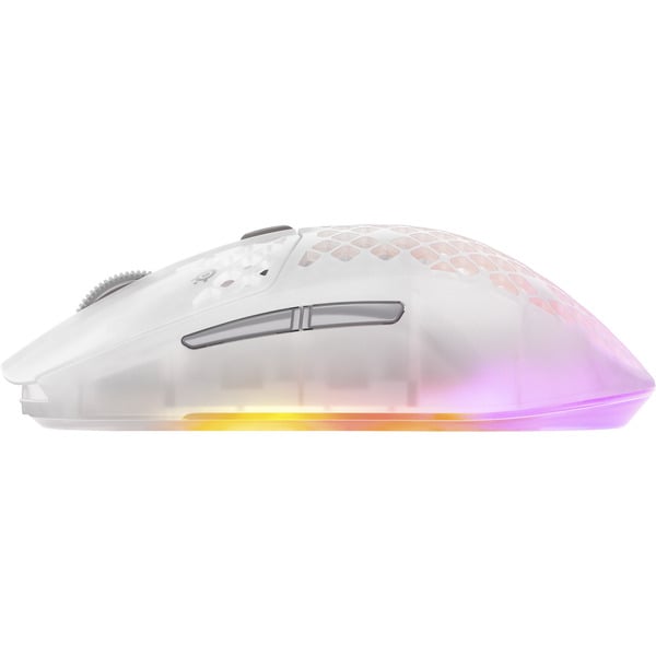 SteelSeries Aerox 3 Wireless Gen 2 Ghost, souris gaming - vue 3
