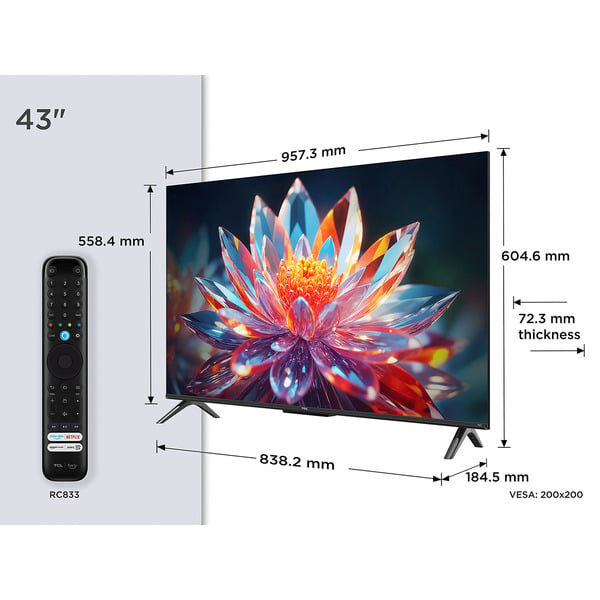 TCL 43T6C, QLED-Fernseher - TCL - vue 2