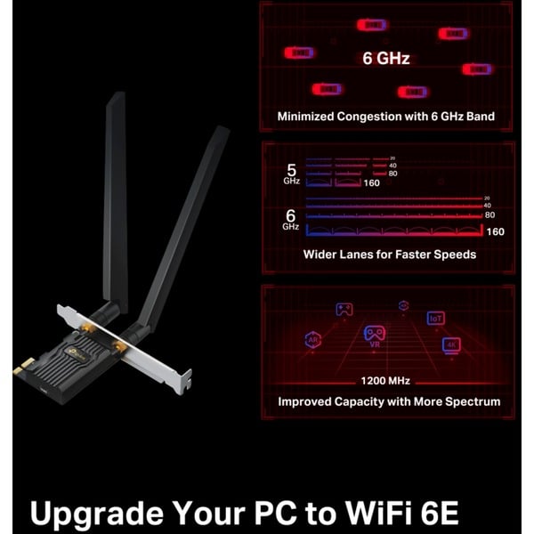 TP-Link Archer TXE72E, adaptateur Wi-Fi - TP-Link - vue 3
