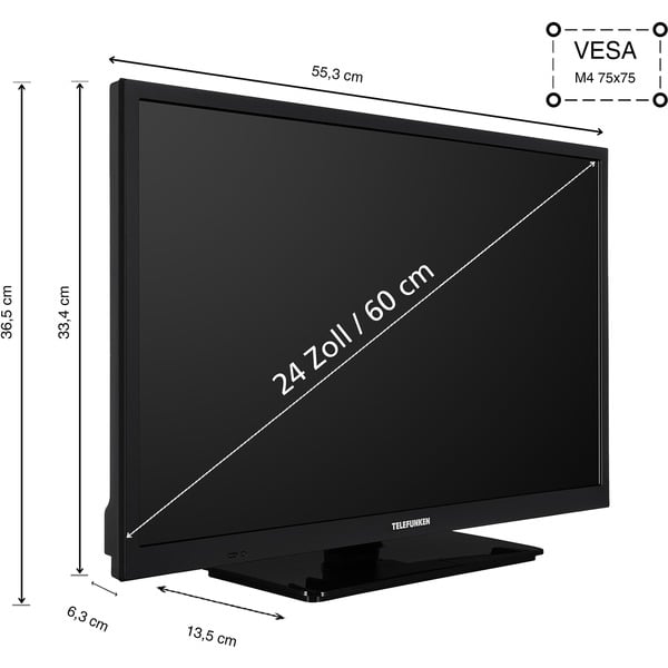Telefunken XH24O550M, LED-Fernseher - Telefunken - vue 2