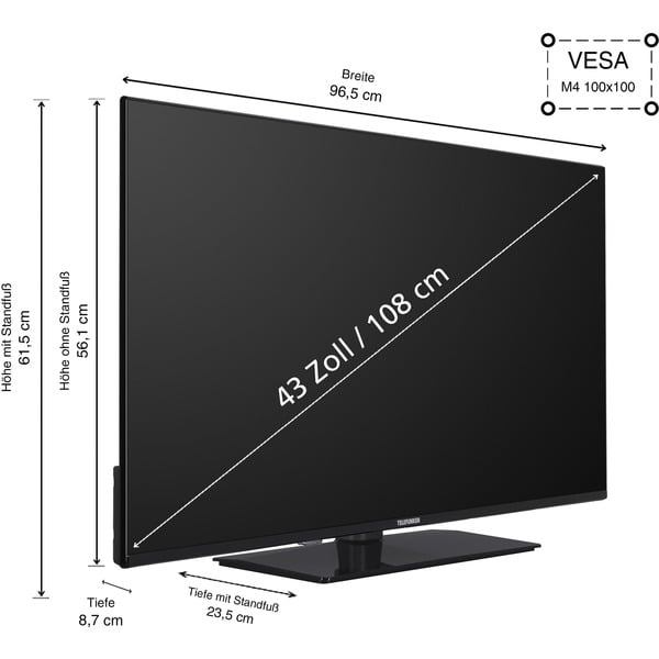 Telefunken XU43VP750M, LED-Fernseher - Telefunken - vue 3
