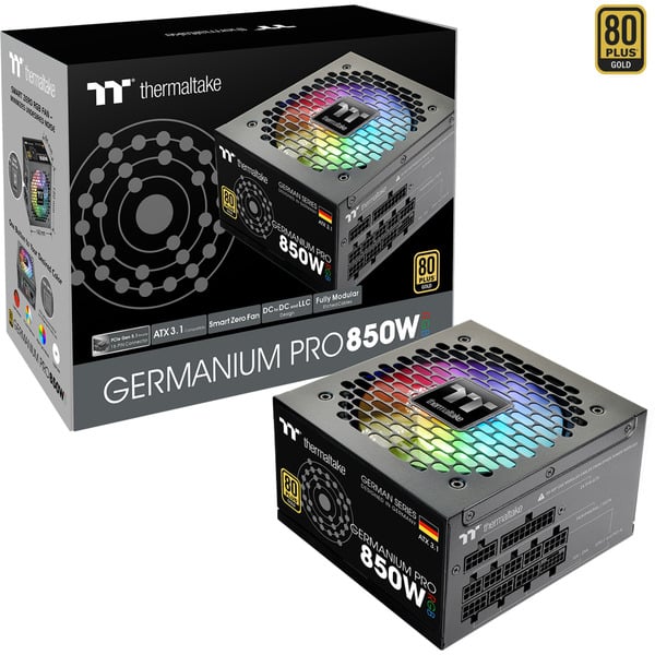 Thermaltake Germanium Pro RGB 850W, alimentation PC - Thermaltake