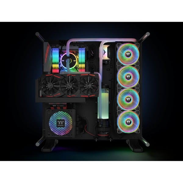 Thermaltake Riing Quad 12 RGB Radiator Fan TT Premium Edition 3 Pack, Gehäuselüfter - Thermaltake - vue 13