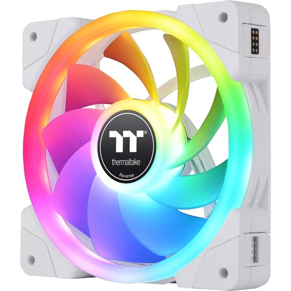 Thermaltake SWAFAN EX12 RGB PC Cooling Fan White TT Premium Edition, Gehäuselüfter - Thermaltake - vue 3