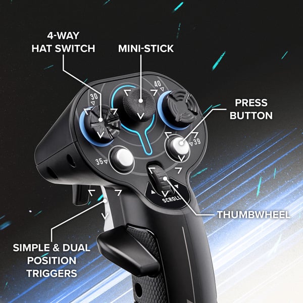 Thrustmaster Sol-R 3 AVA Add-On Grip, Joystick - Thrustmaster - vue 6