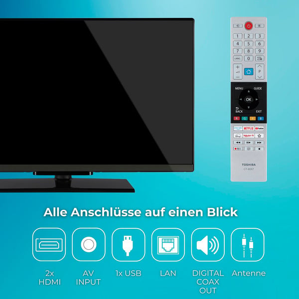 Toshiba 32LF3F63DAZ, LED-Fernseher - Toshiba - vue 4