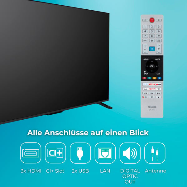 Toshiba 65QV2363DA, QLED-Fernseher - Toshiba - vue 5