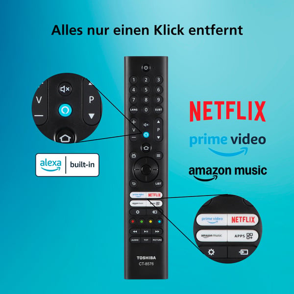 Toshiba 65UF3F63DAR, LED-Fernseher - Toshiba - vue 6
