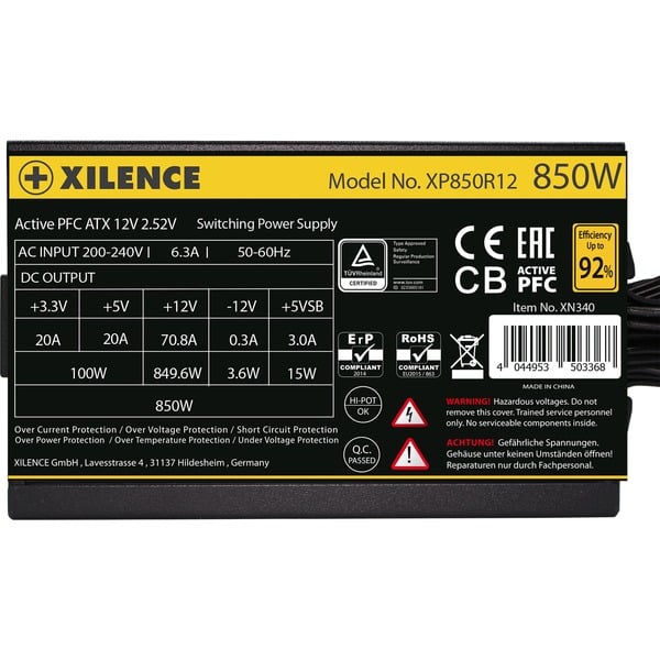 Xilence Gaming Gold 850W, alimentation PC - Xilence - vue 6