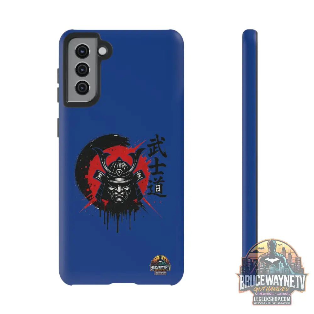 📱 samurai phone case Bleue foncé – coque renforcée Pixel & Galaxy 📱 - Phone Case