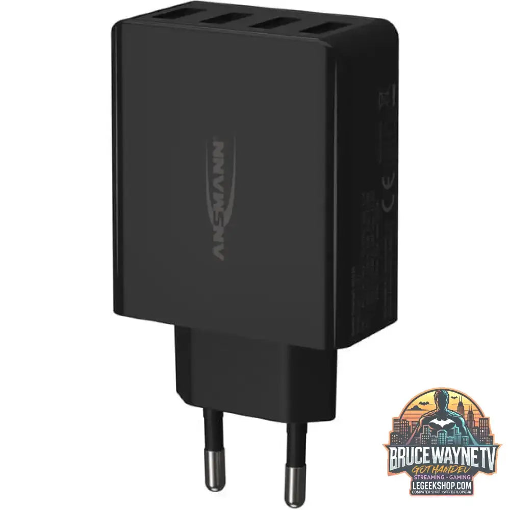Ansmann Home Charger HC430, Ladegerät schwarz, intelligente Ladesteuerung, Multisafe-Technologie - Stromquelle: Steckdose - vue 2