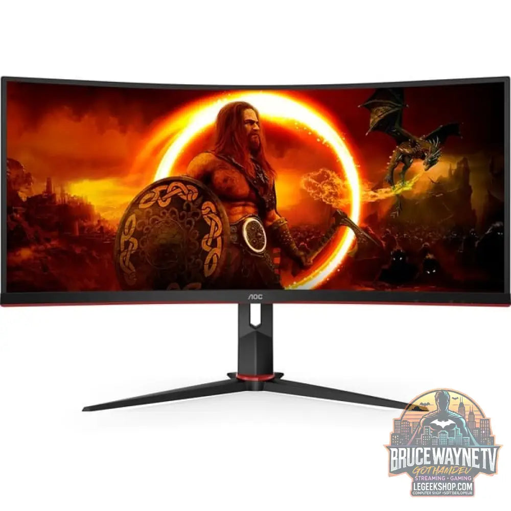AOC CU34G2XP/BK 34" QHD/WQHD VA 180 Hz - AOC - vue 2