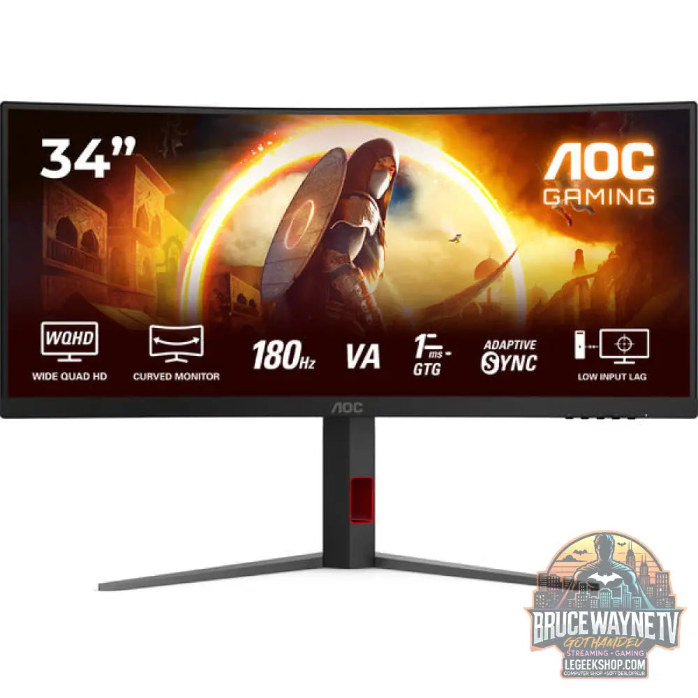 AOC CU34G4 34" QHD/WQHD VA 180 Hz - AOC - vue 2
