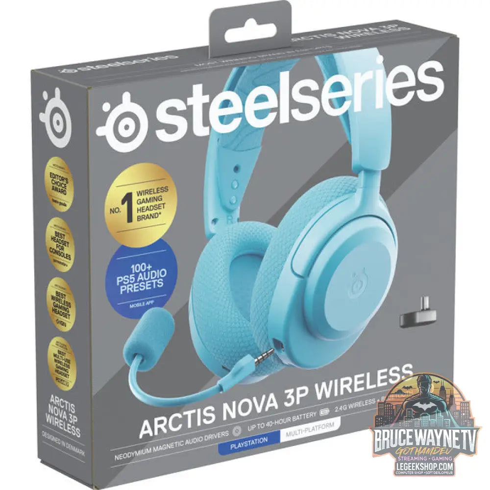 Arctis Nova 3P Wireless Aqua - SteelSeries - vue 7