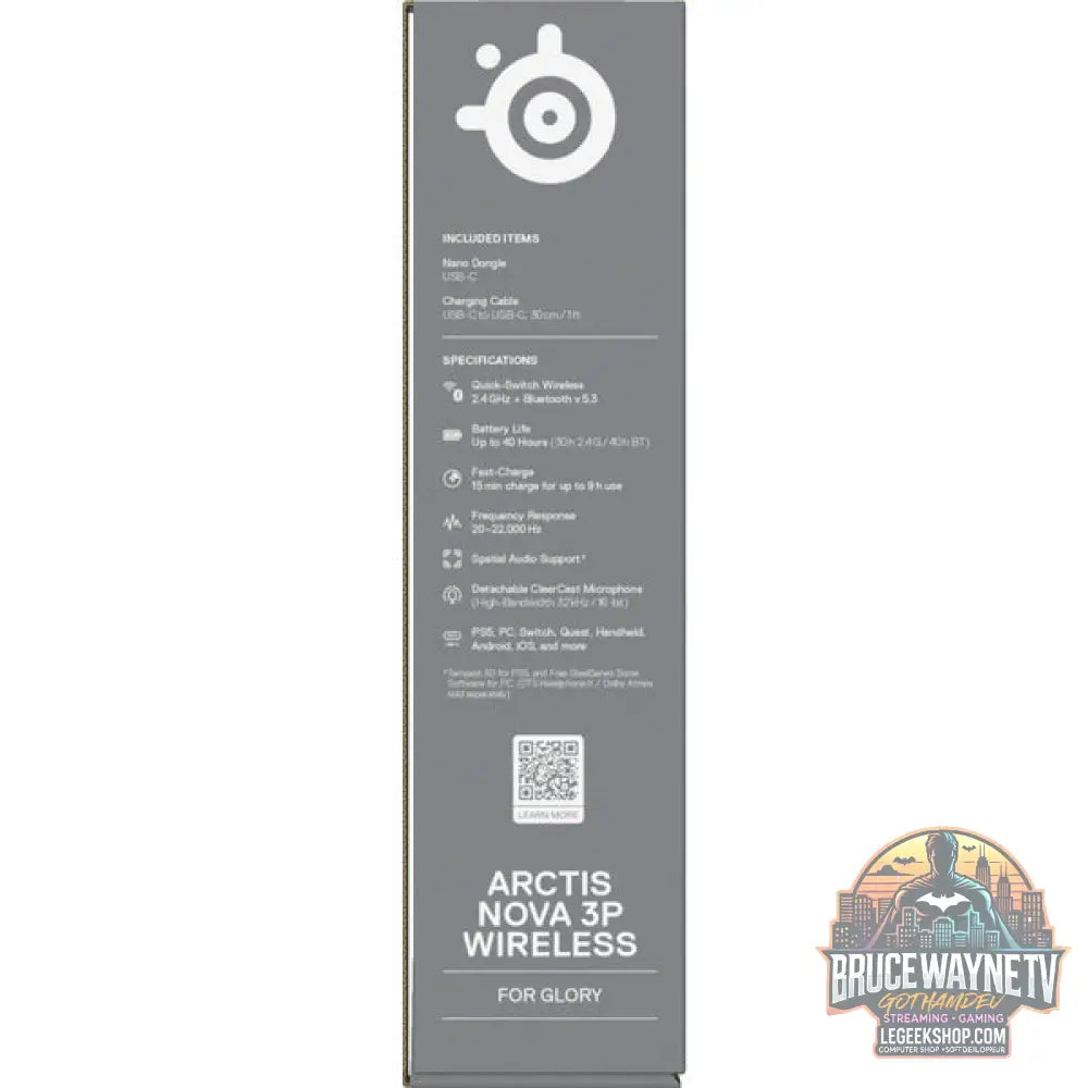 Arctis Nova 3P Wireless Aqua - SteelSeries - vue 11