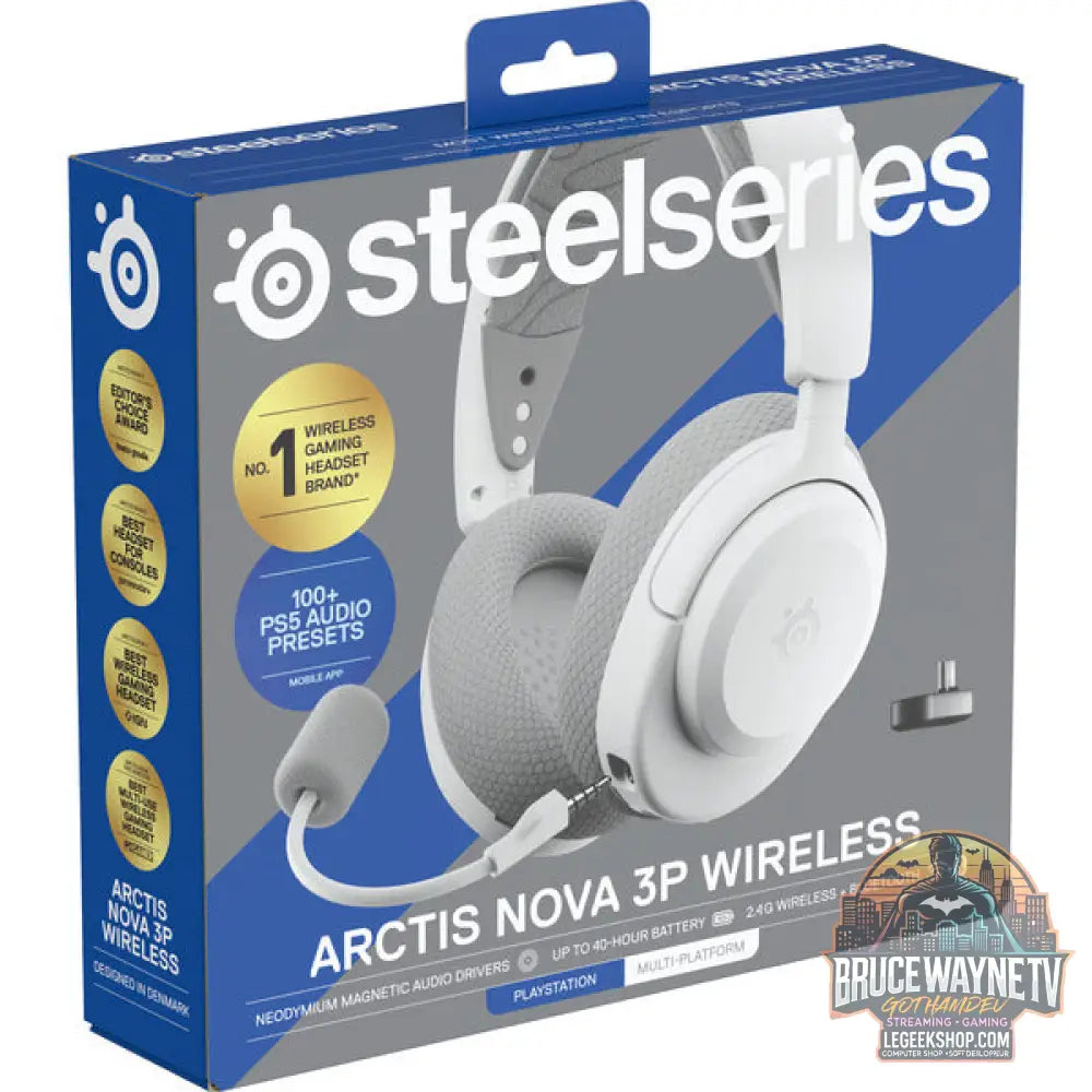 Arctis Nova 3P Wireless White - SteelSeries - vue 7