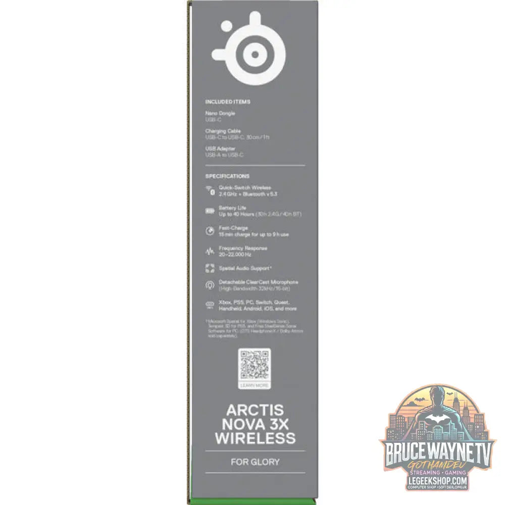 Arctis Nova 3X Wireless Aqua - SteelSeries - vue 11