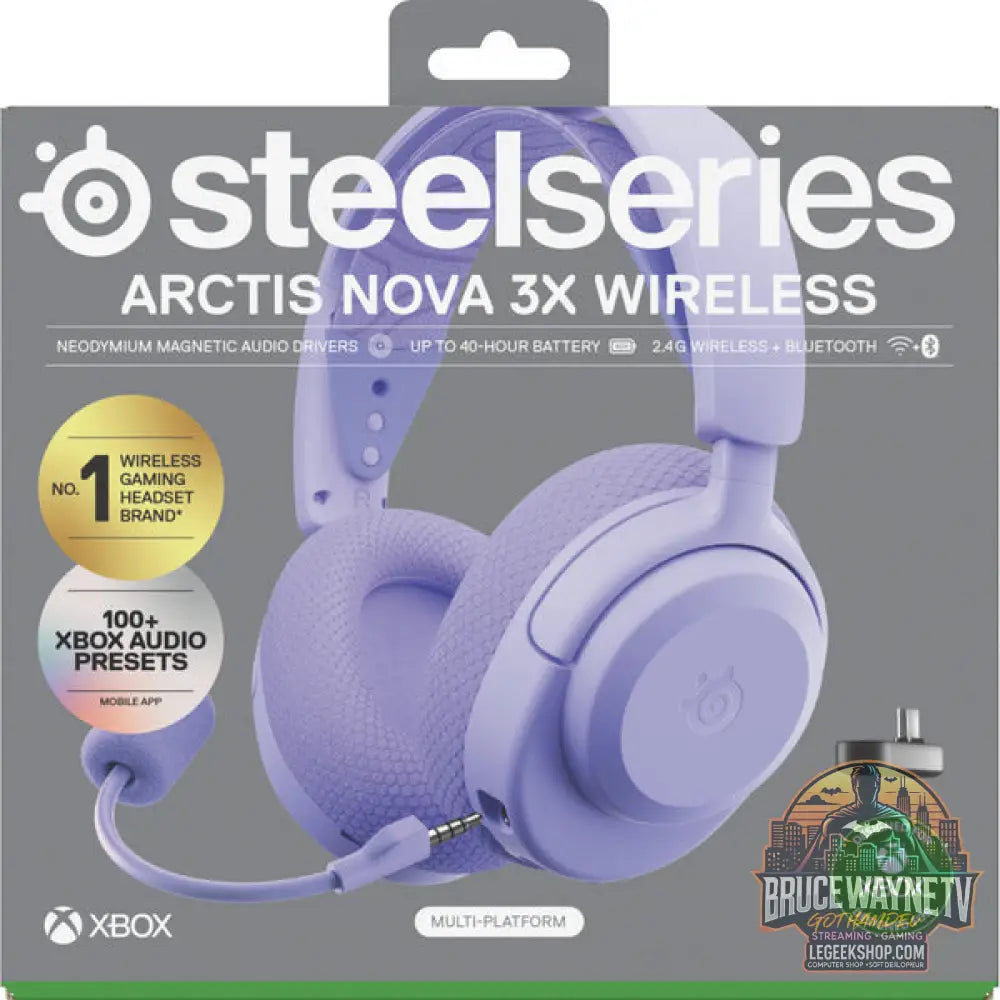 Arctis Nova 3X Wireless Lavender - SteelSeries - vue 9
