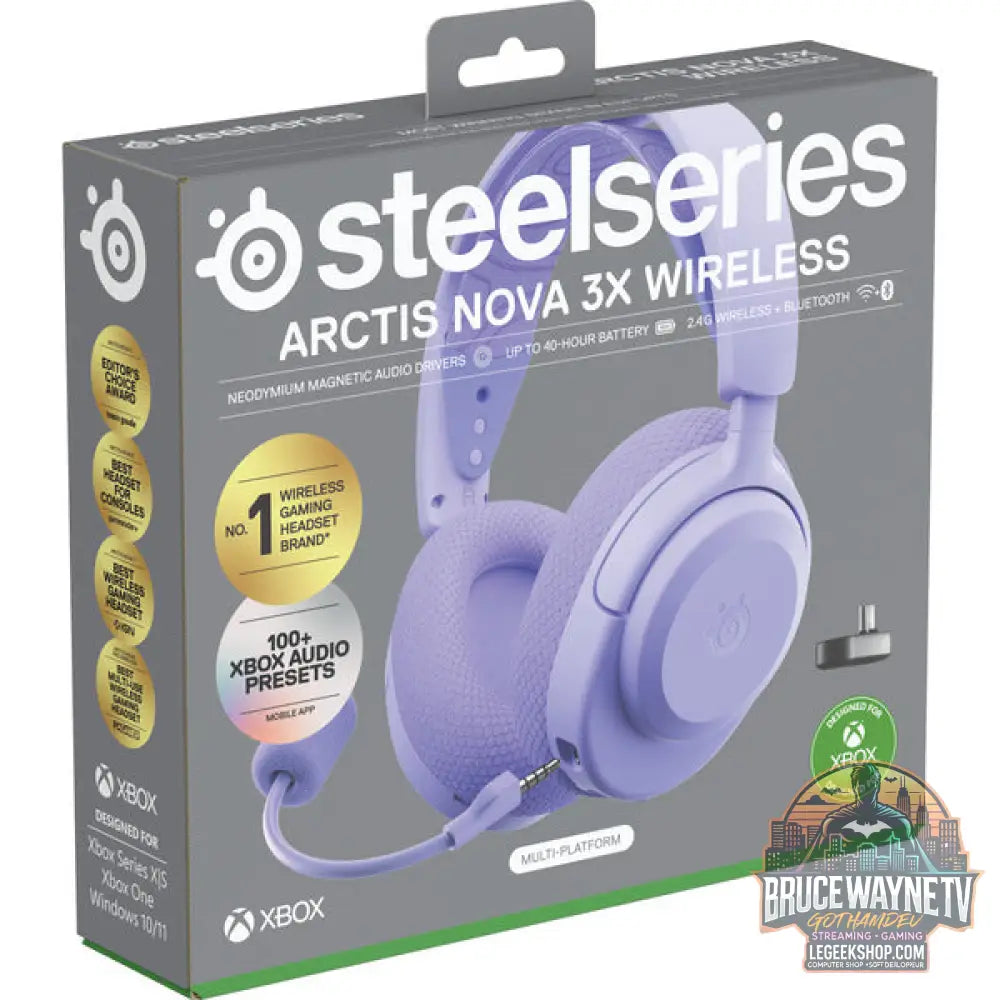 Arctis Nova 3X Wireless Lavender - SteelSeries - vue 7