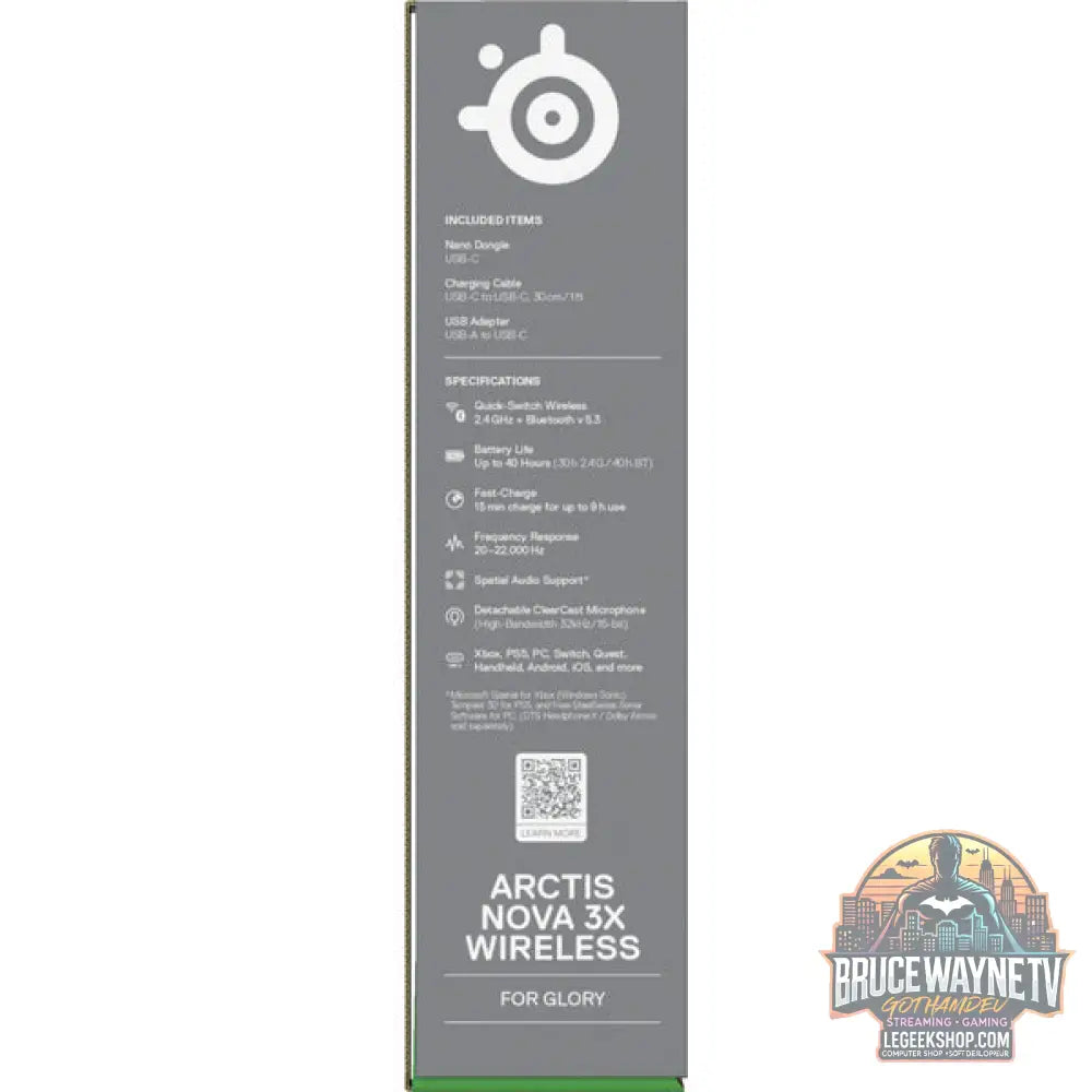Arctis Nova 3X Wireless Lavender - SteelSeries - vue 11