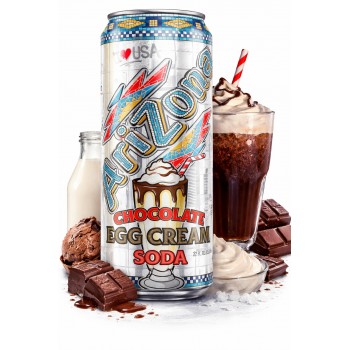 Arizona Chocolate Egg Cream Soda 650 ml x 24