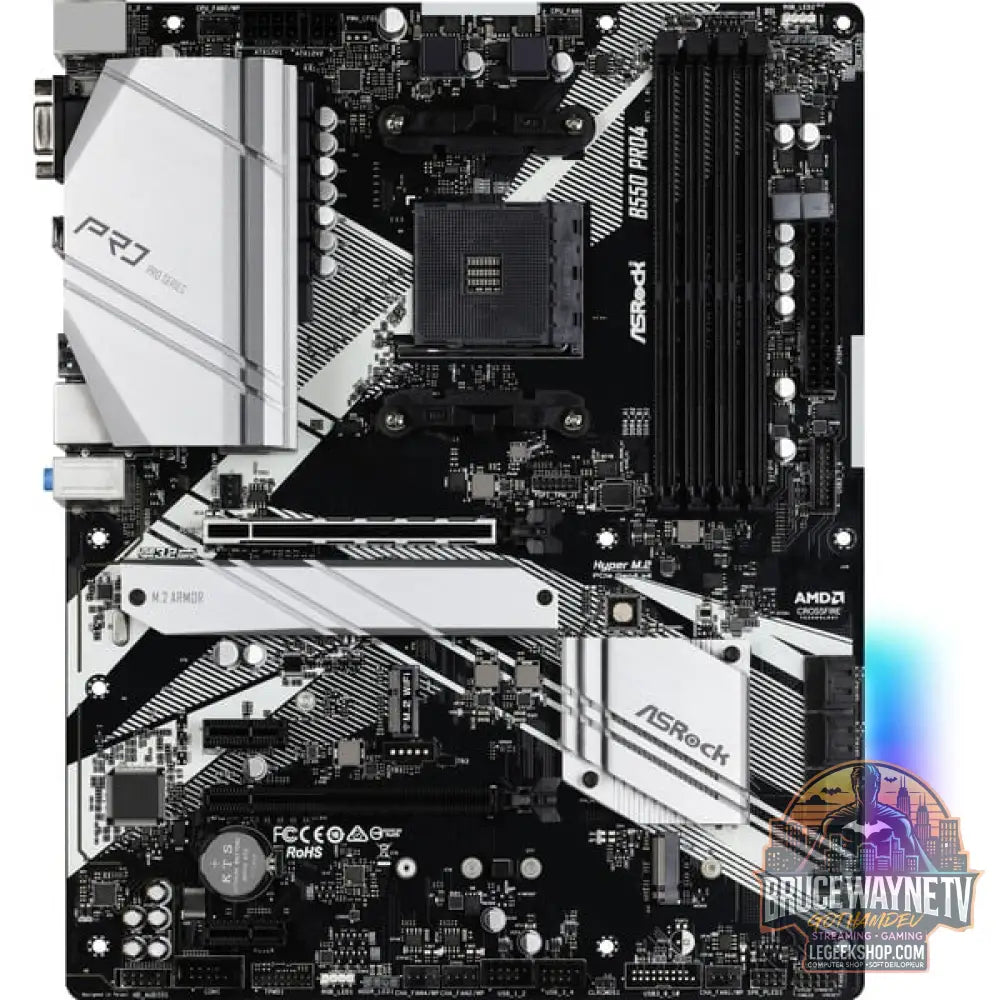 ASRock B550 Pro4, carte mère - ASRock - vue 3