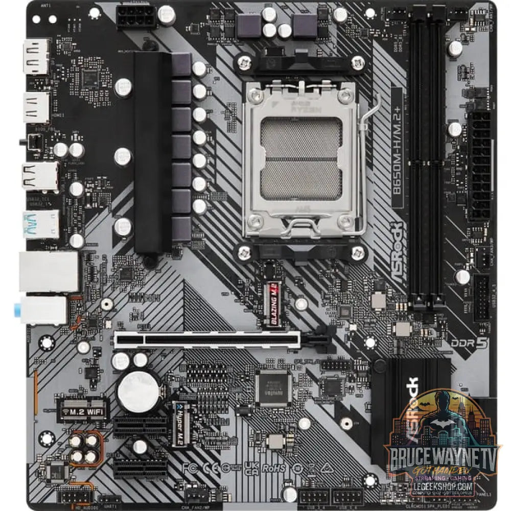 ASRock B650M-H/M.2+, carte mère - ASRock - vue 2