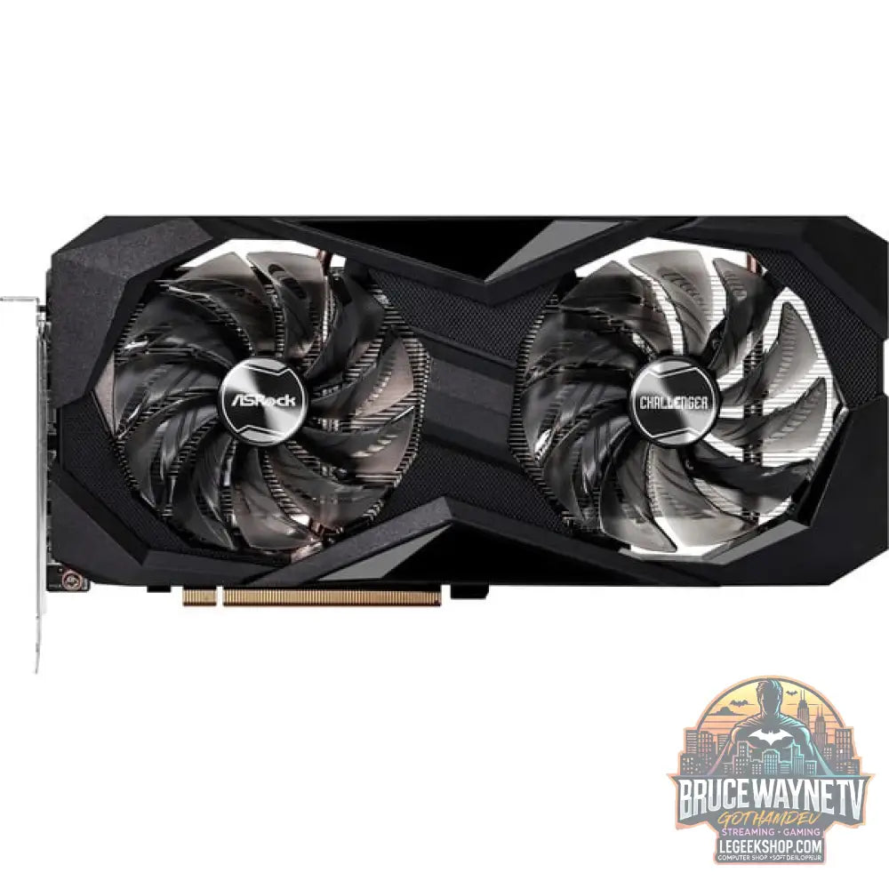 ASRock Radeon RX 7600 Challenger 8GB OC, carte graphique RDNA 3, GDDR6, 3x DisplayPort, 1x HDMI 2.1 - ASRock - vue 2