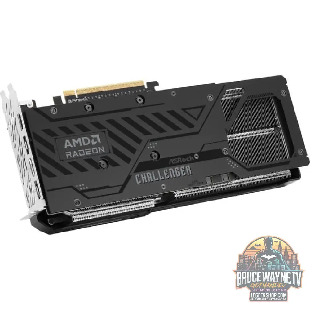 ASRock Radeon RX 9070 XT Challenger 16GB, carte graphique noir / gris, RDNA4, GDDR6, 3x DisplayPort, 1x HDMI 2.1 - ASRock - vue 6