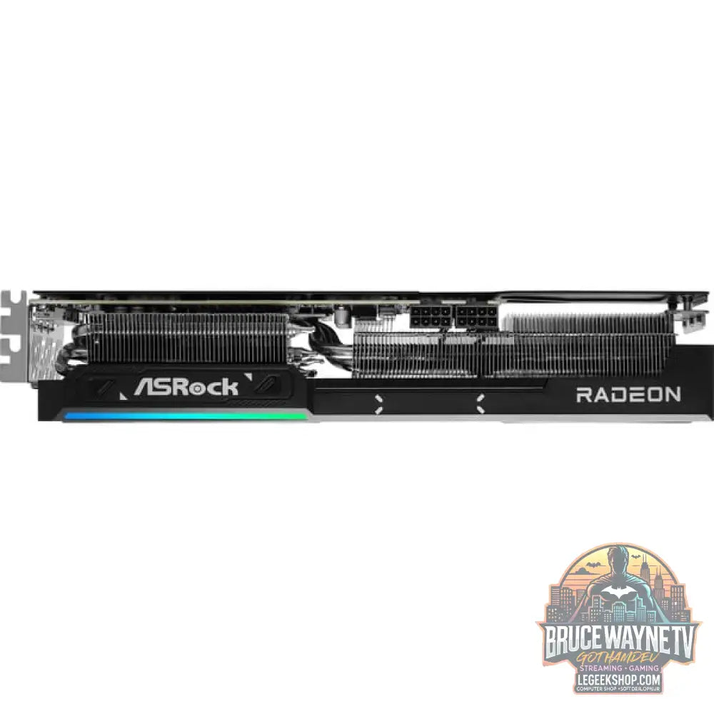 ASRock Radeon RX 9070 XT Challenger 16GB, carte graphique noir / gris, RDNA4, GDDR6, 3x DisplayPort, 1x HDMI 2.1 - ASRock - vue 7