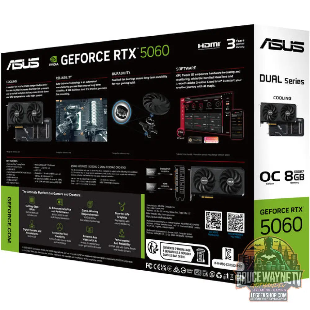 ASUS GeForce RTX 5060 DUAL OC EVO Edition 8GB, carte graphique - ASUS - vue 16